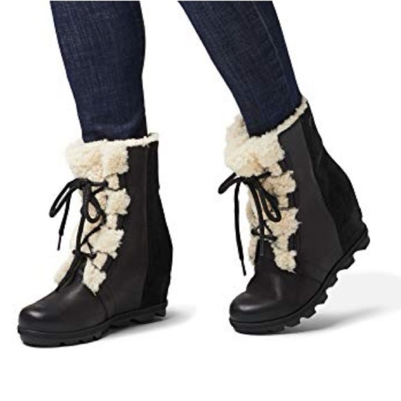Sorel Joan of Arctic Wedge Shearling Ankle Boots 7.5 - Picture 10 of 10